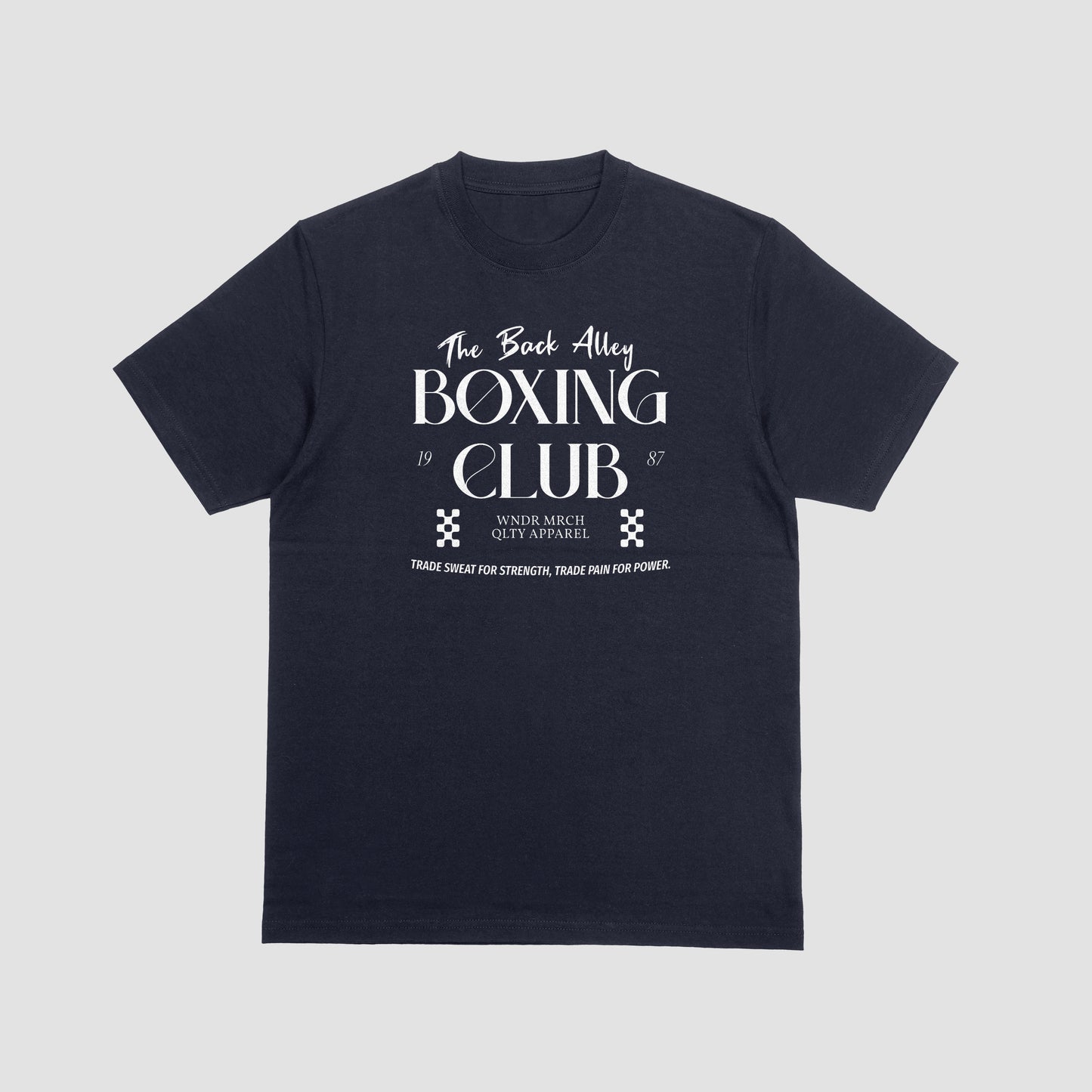 Back Alley Boxing Club Tee β Navy π₯