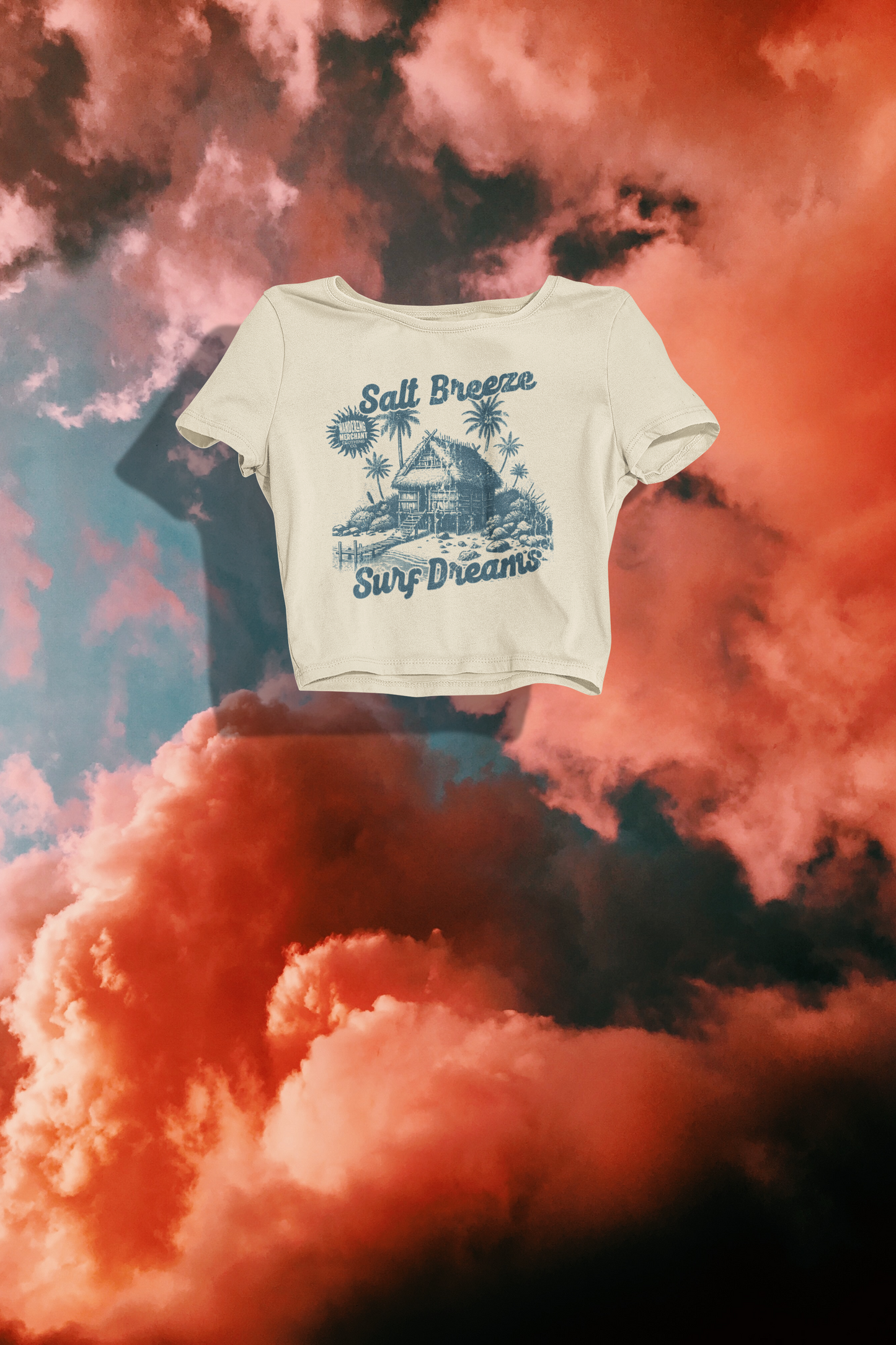 Salt Breeze Surf Dreams – Women’s Crop Top 🌊✨